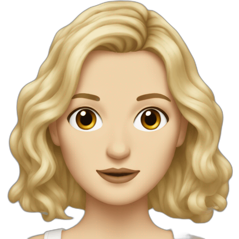 Blonde Keira knightley emoji