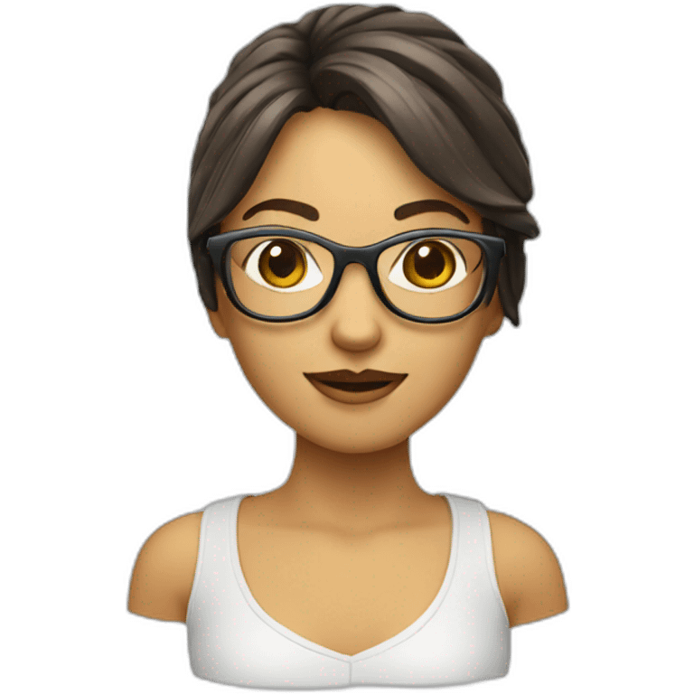 image-shop-girl-glasses-3d emoji