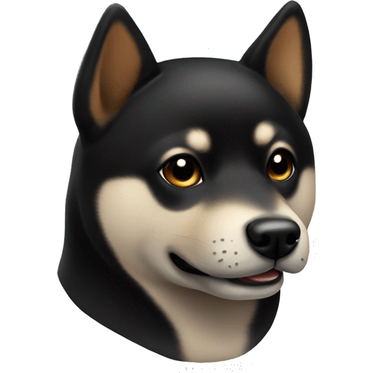 Black Shiba Inu  emoji