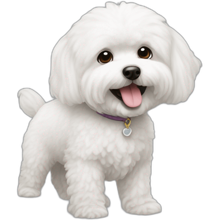 Bichon frisé bark emoji