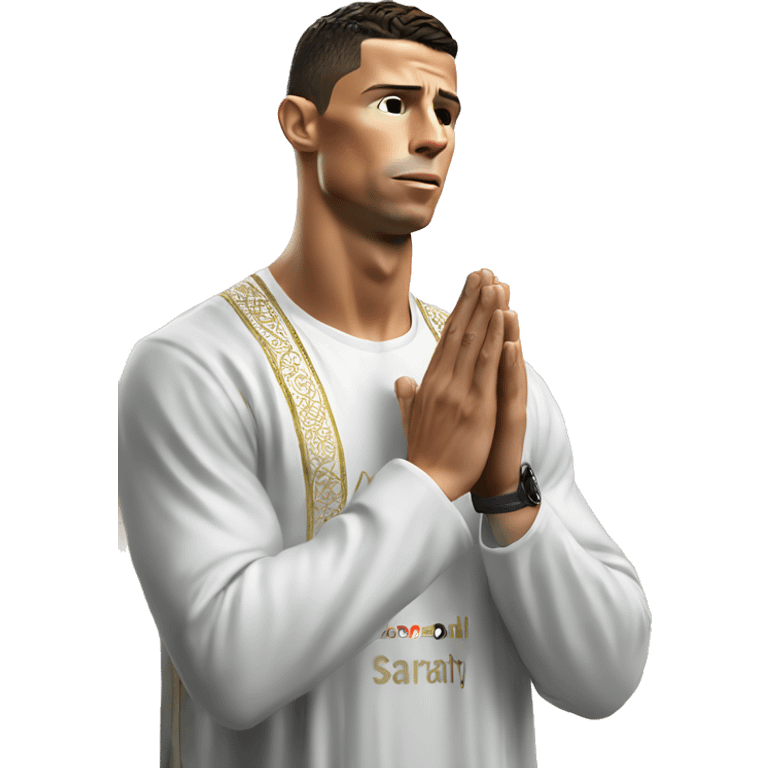 Cristiano ronaldo praying salaat emoji