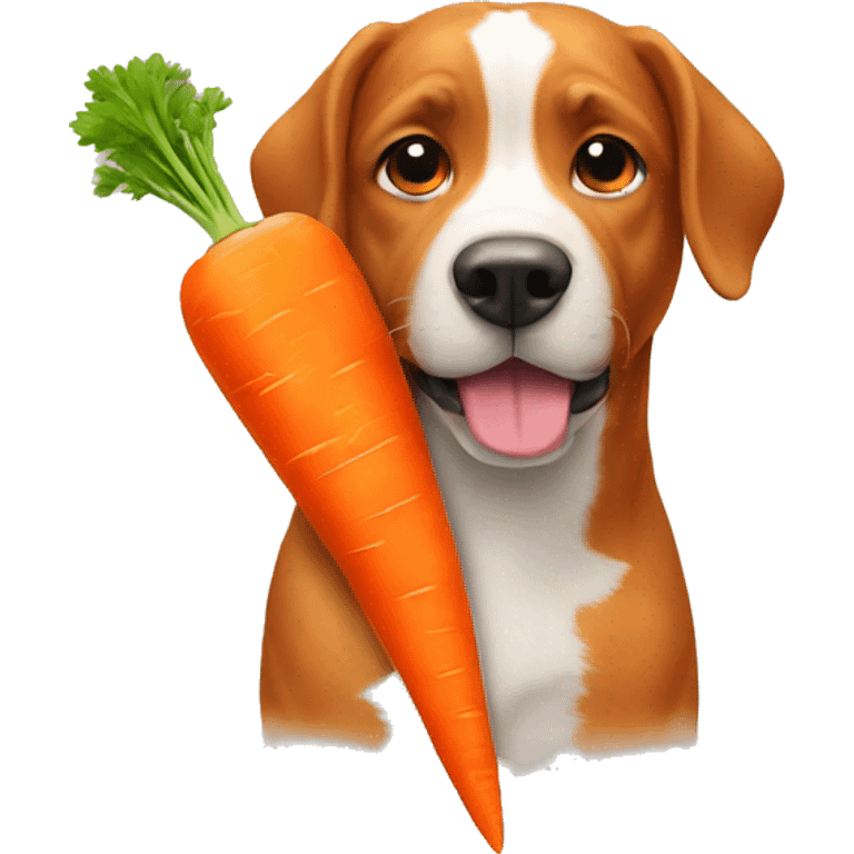 dog carrot emoji