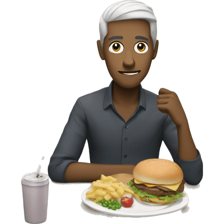 Lunch with munch emoji