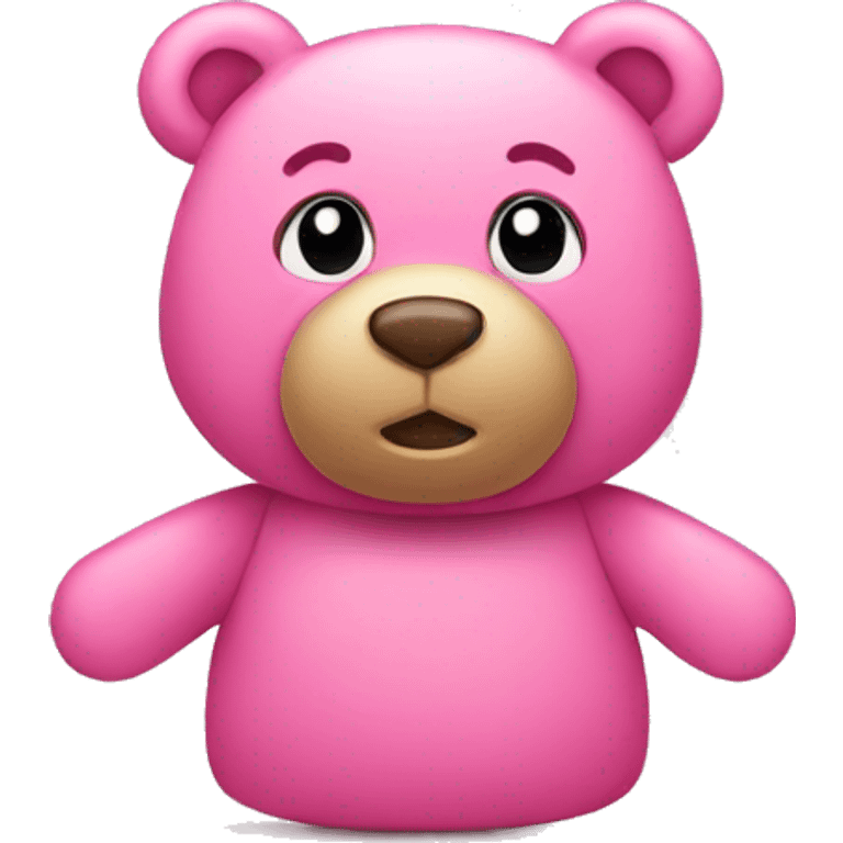 Pink teddy bear emoji