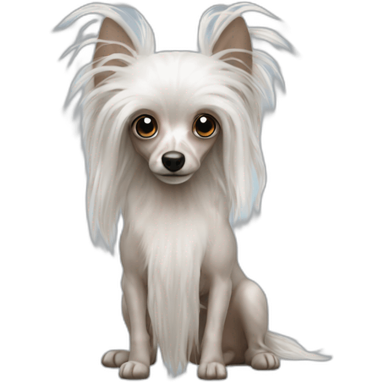 Chinese crested puffball emoji