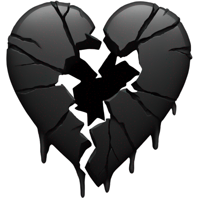 Black broken heart emoji