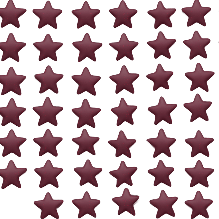 Burgundy stars emoji