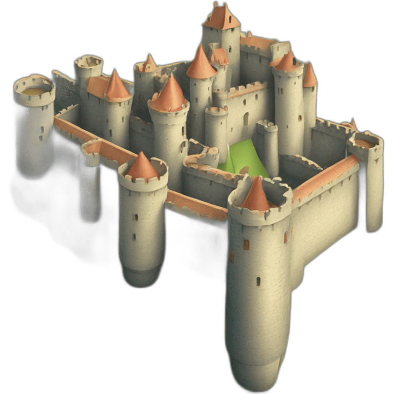 french castle of Carcasonne emoji