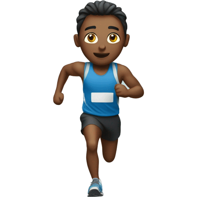 Runner with a backpack emoji