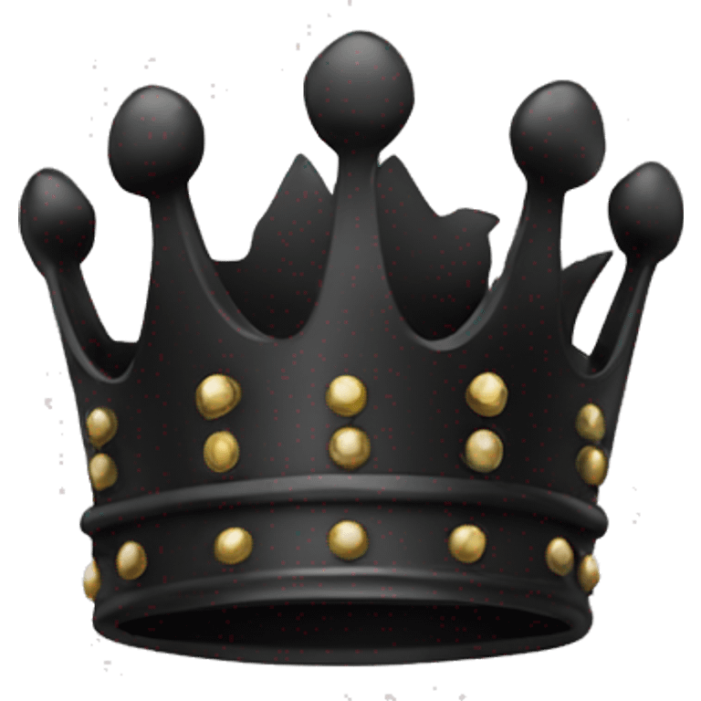 Black crown (only the crown) emoji