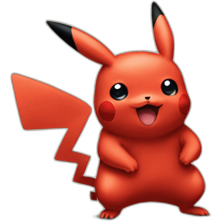 Red Pikachu emoji