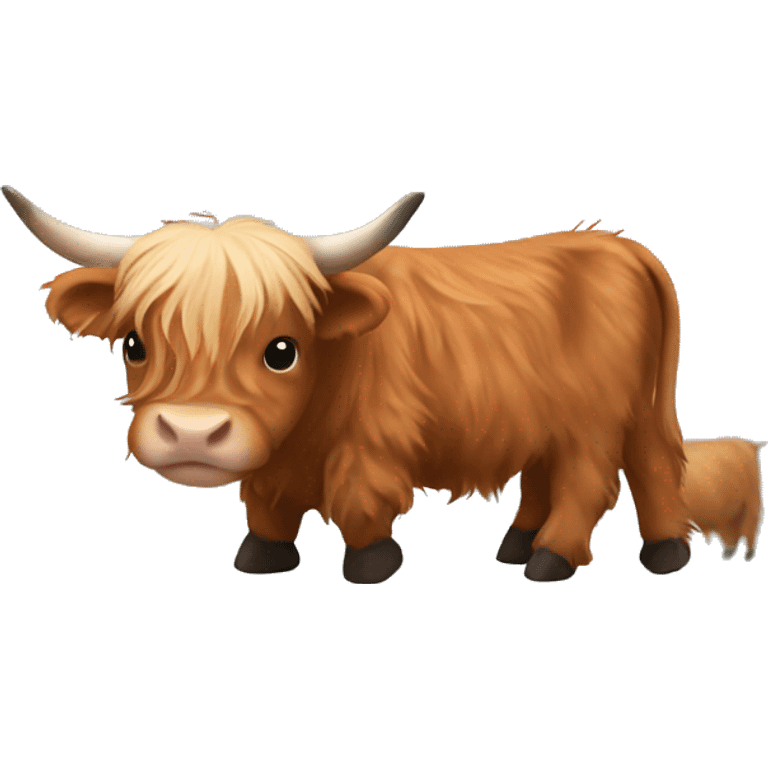 baby highland cow emoji