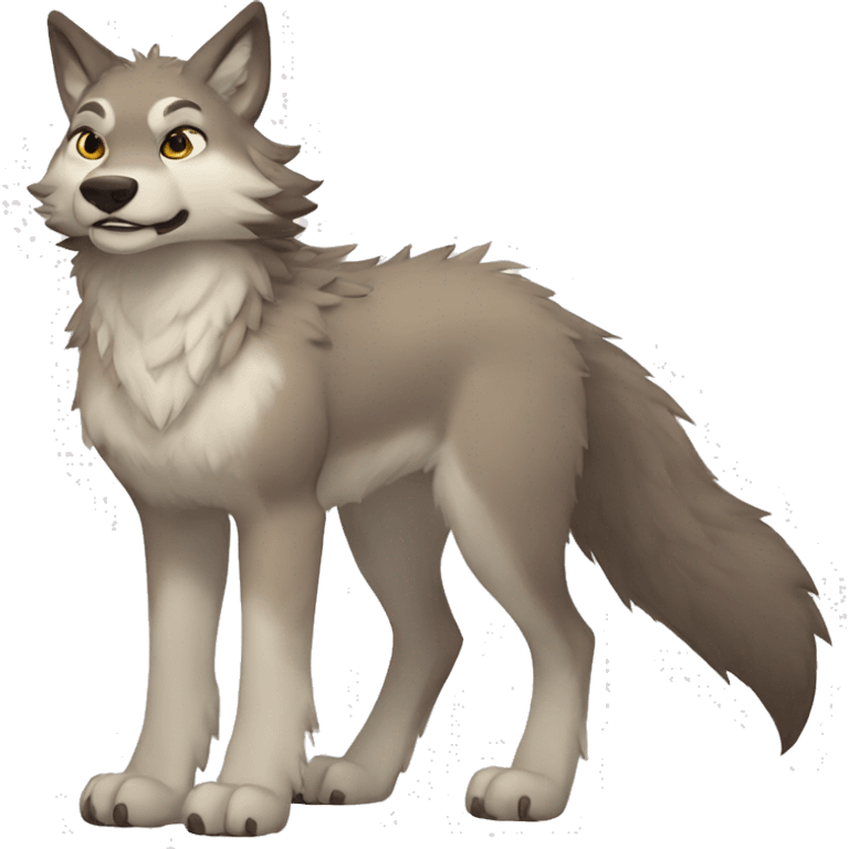 Anthro Fionbri-Falvie-wolf (full body) emoji