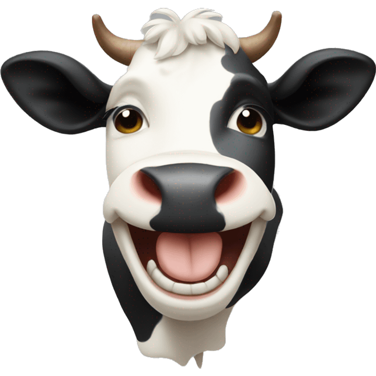  a cow laughing  emoji