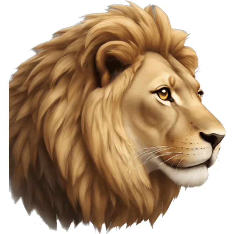 Lion enragé très stupide  emoji