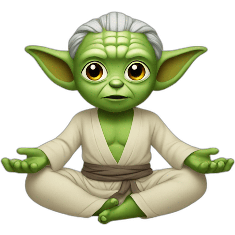 yoga yoda emoji