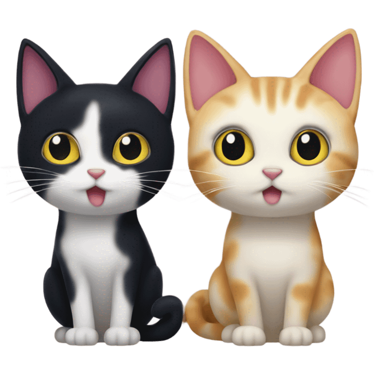 jiji and lily cats from kiki delivery service  emoji