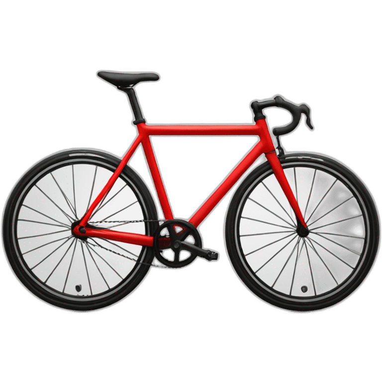 estonian riding red fixed gear bicycle emoji