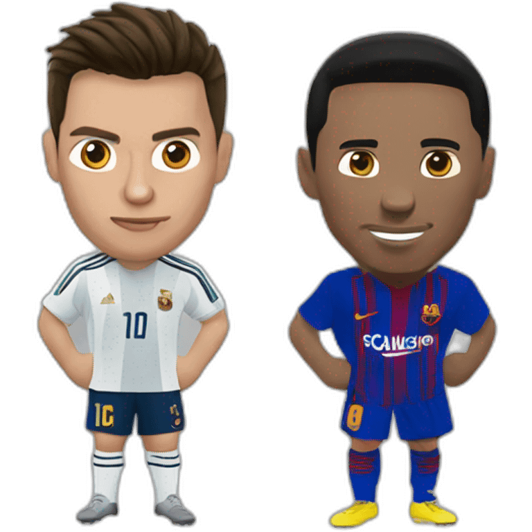 Ronaldo écrase messi emoji