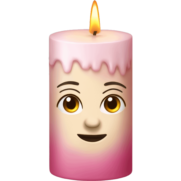 A rosa Candle  emoji