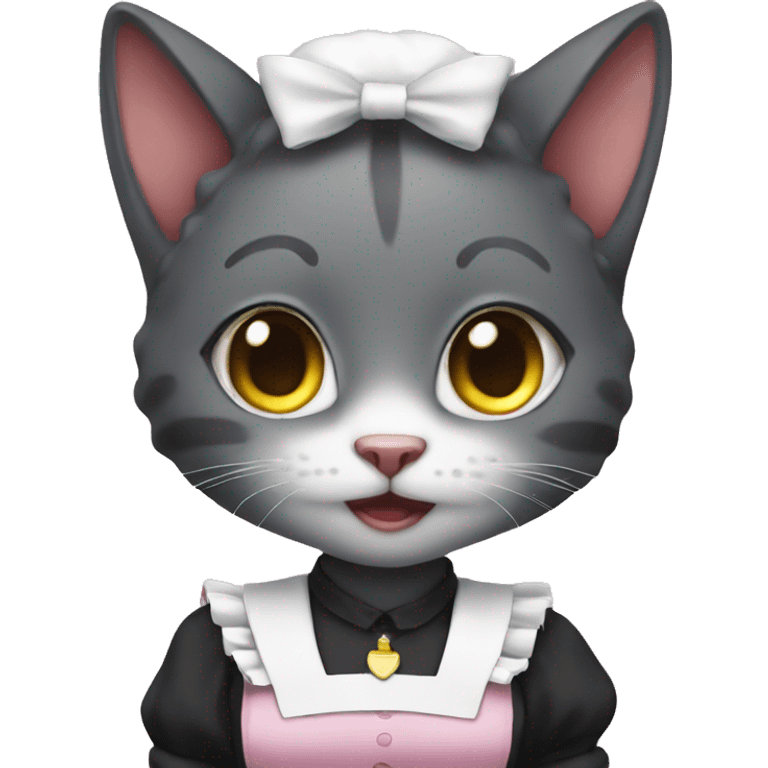 Cat maid emoji