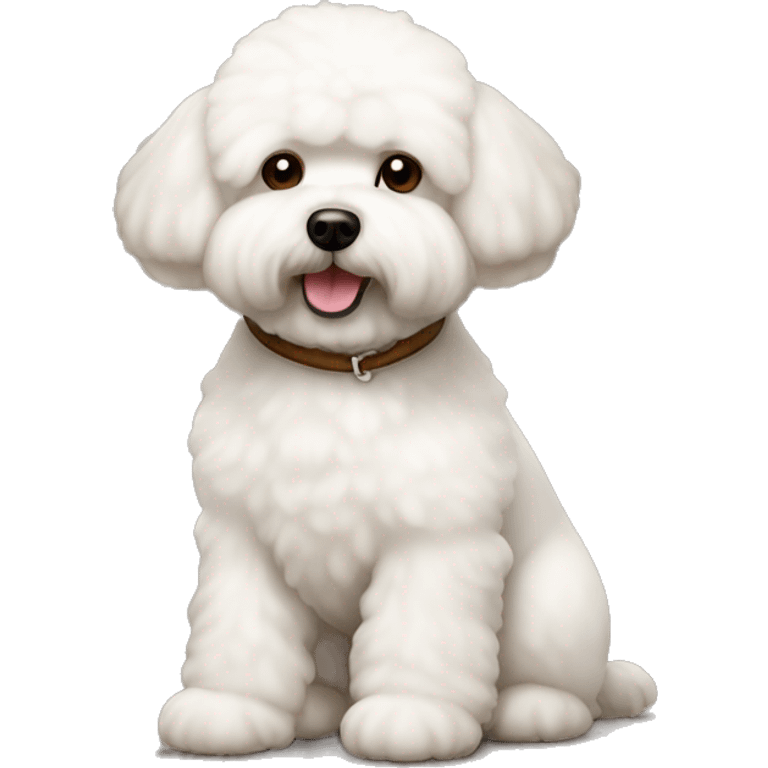 Bichon frise in brown  emoji