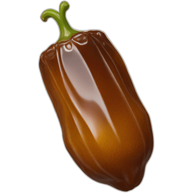 dried date shaped like a pepper emoji