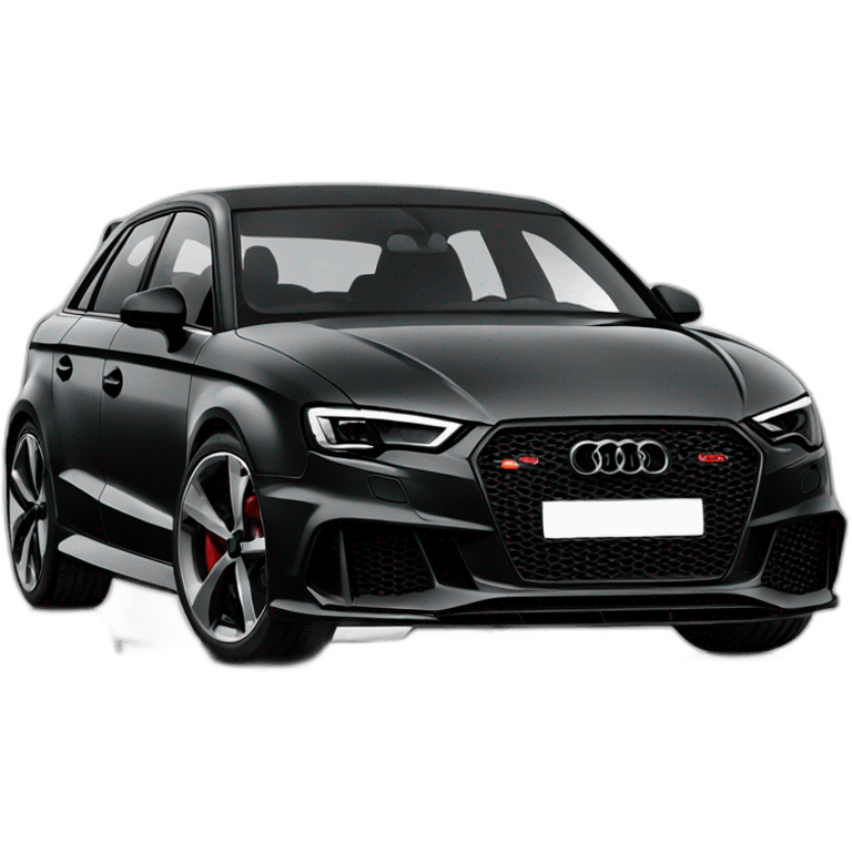 Audi RS3 black emoji