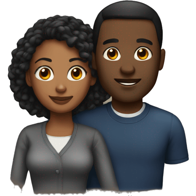 Black couple  emoji