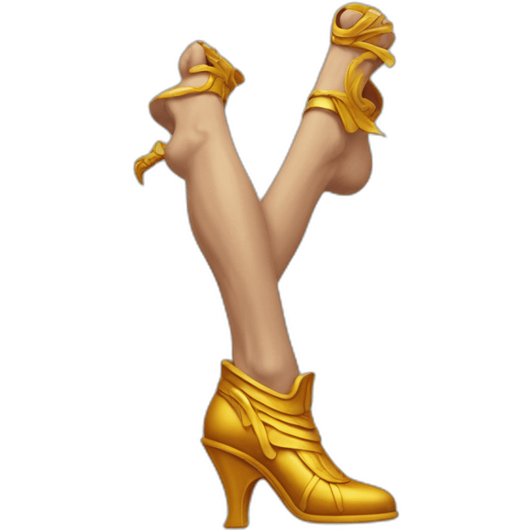 Hermes mythologic god with heel shoes emoji