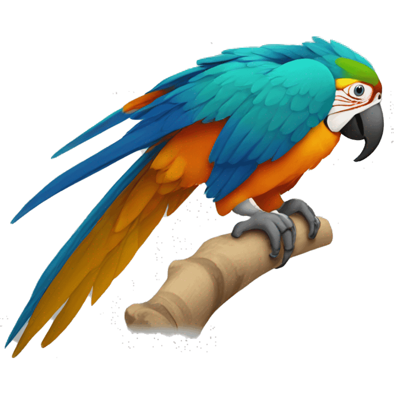 simplified macaw emoji