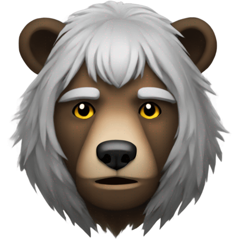 A bear as a Witcher emoji