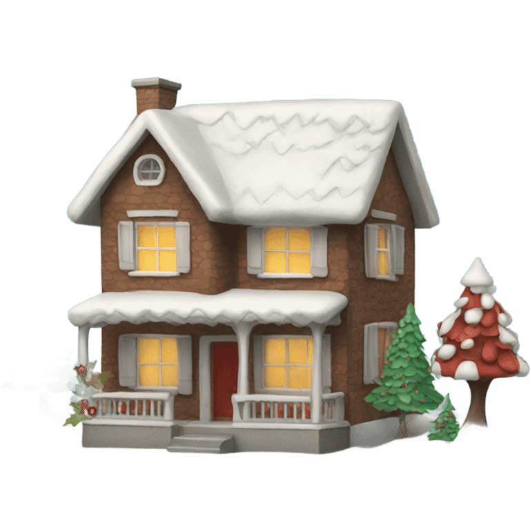 Christmas House emoji