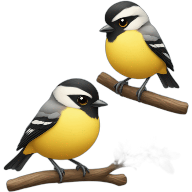 Tit birds emoji