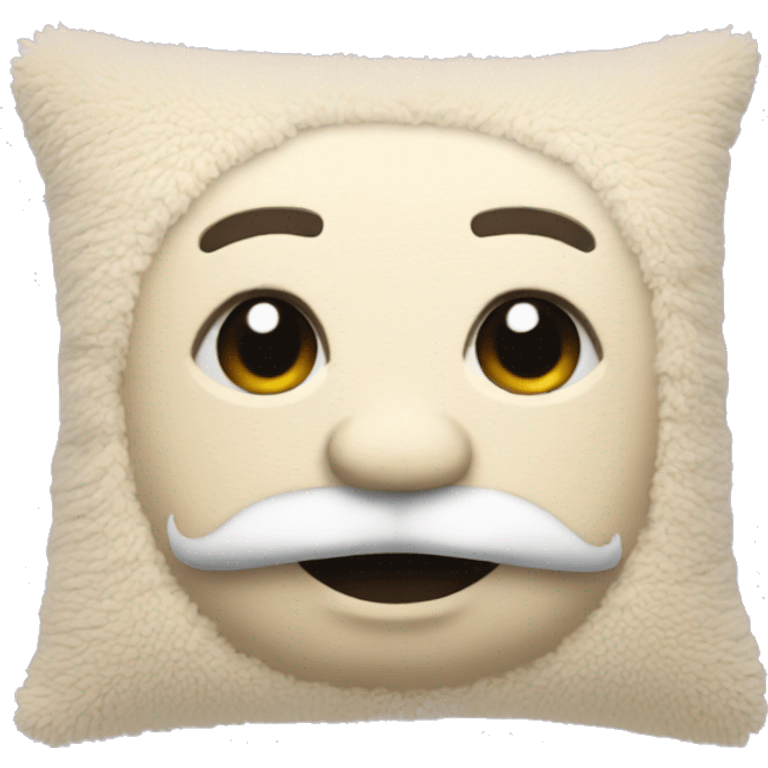 beige sherpa pillow emoji