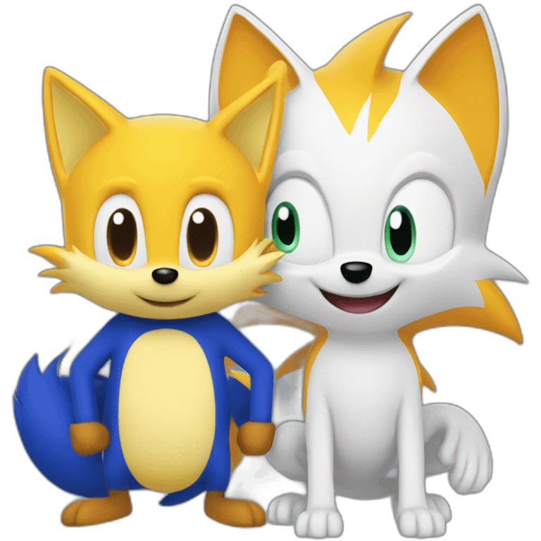 Tails and sonic emoji