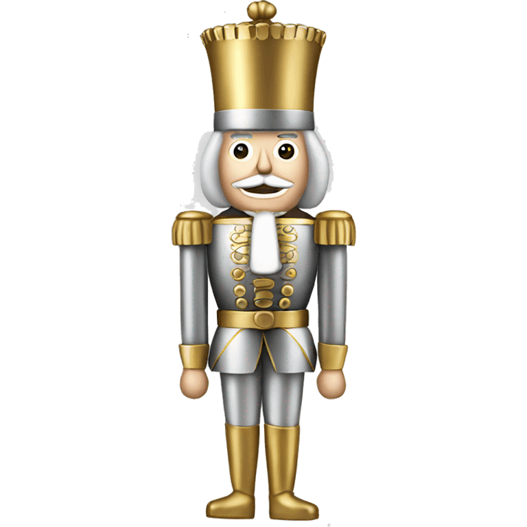 silver and gold nutcracker emoji