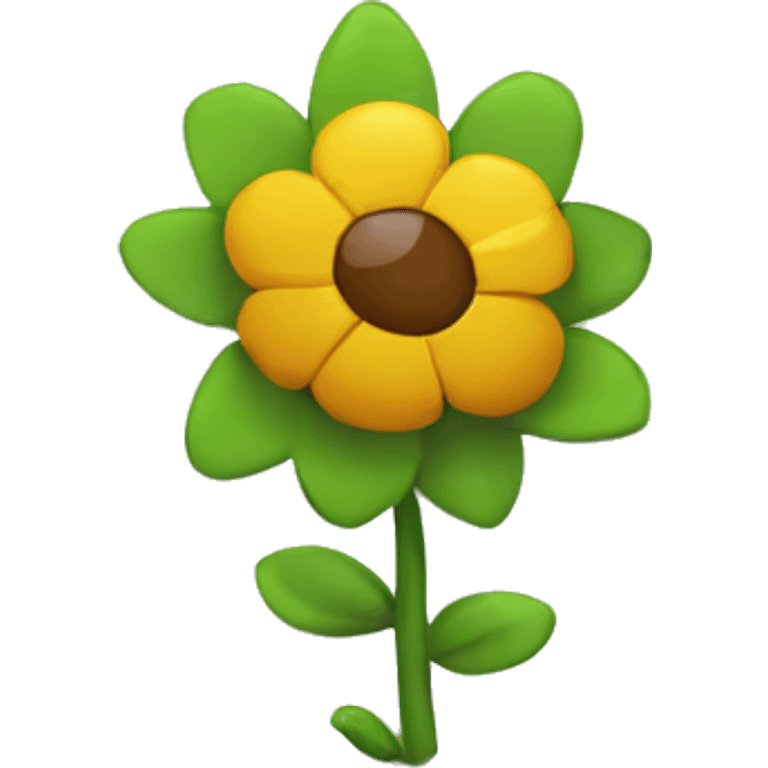 Flower on bed emoji