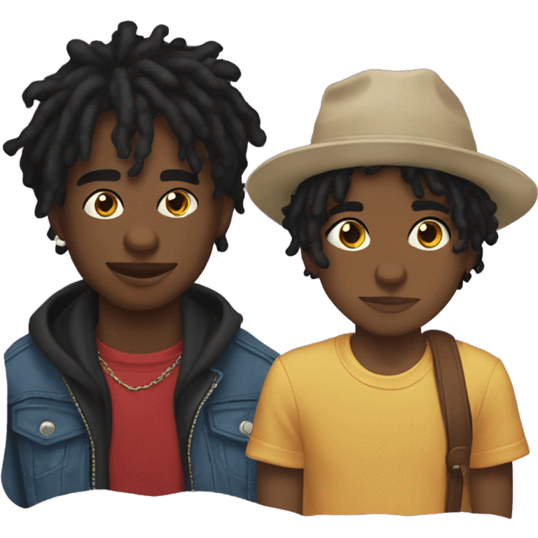 lucki and carti kissen emoji