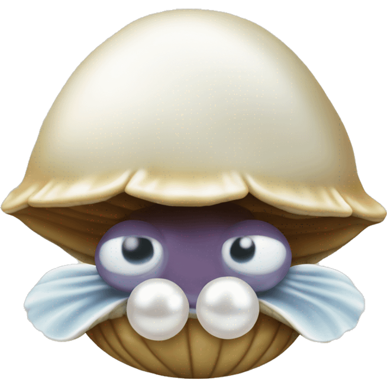 clam with a pearl emoji