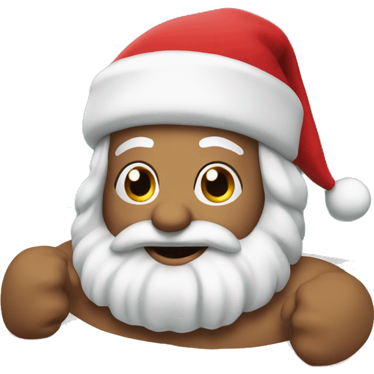 Santa swimming  emoji