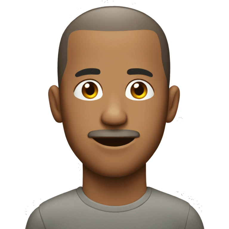 Smelly man in buzz cut emoji