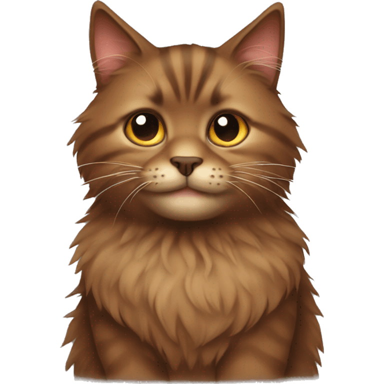 brown fluffy cat emoji