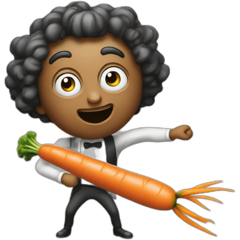 umpa lumpa fighting a carrot emoji