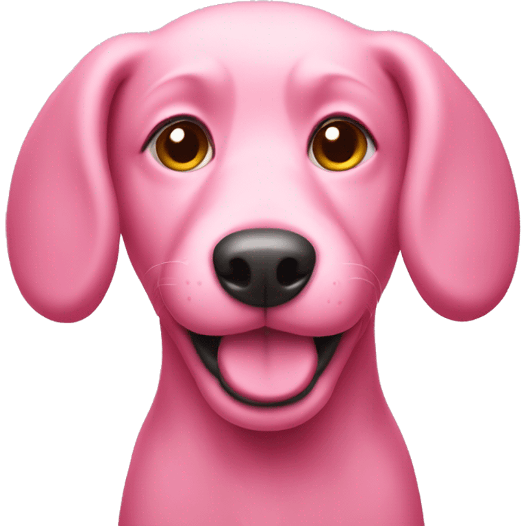 pink dog emoji