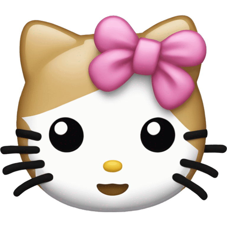 Hello kitty with bow emoji