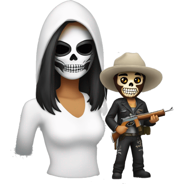 Caveira + fogo emoji