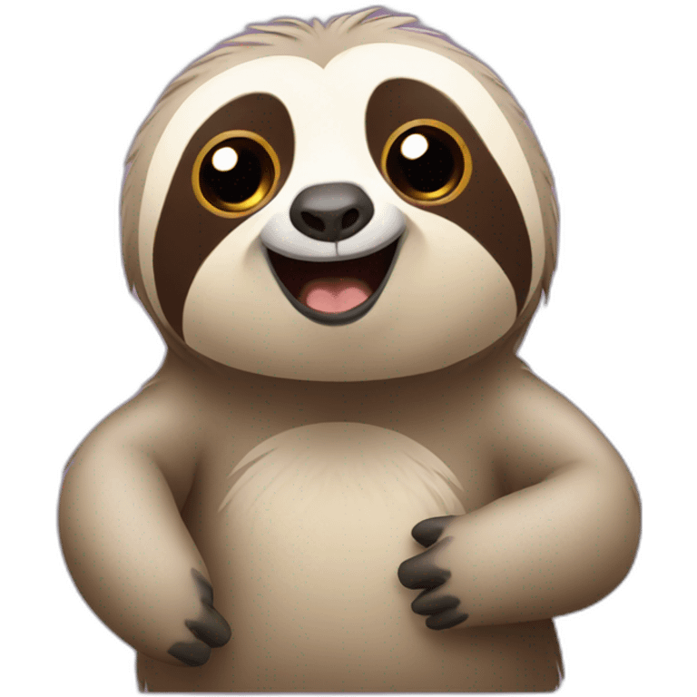 sloth being sassy emoji