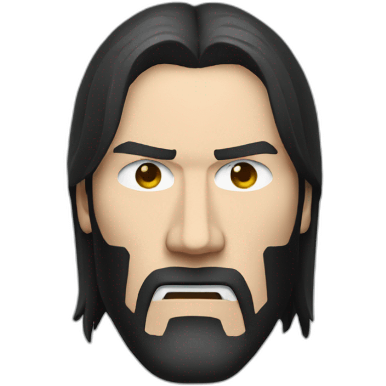 John wick head furious emoji