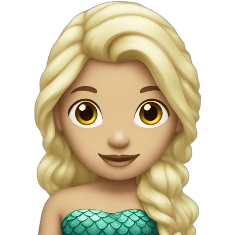 Mermaids with blonde hair emoji